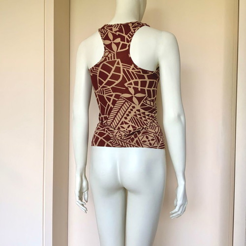 Victoria's Secret Racerback Tank Top Size XS with Wooden Beads