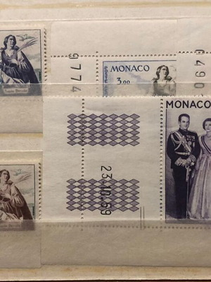 Γραμματόσημα Μονακό 1960-1961 αεροπορική σειρά 6 αξιών καινούργια