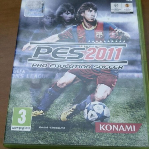 Pes 2011 Pro Evolution Soccer Xbox 360 used with manual