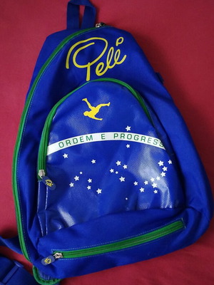 Pele Brazil football backpack for kids