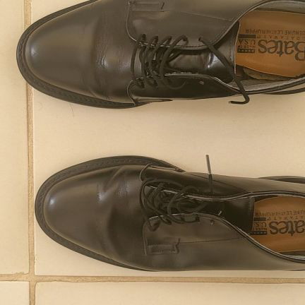 Bates shoes used, black military style, size 41.5