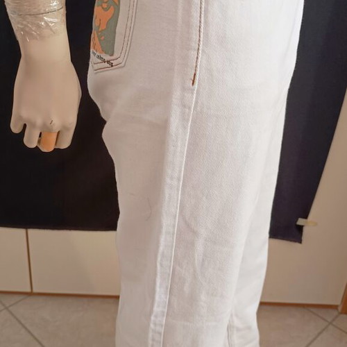Shein white women's high-waisted wide jeans M like new