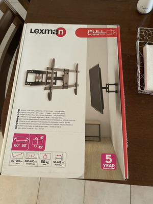 Lexman Full Motion стойка за телевизор, до 80", 50 кг