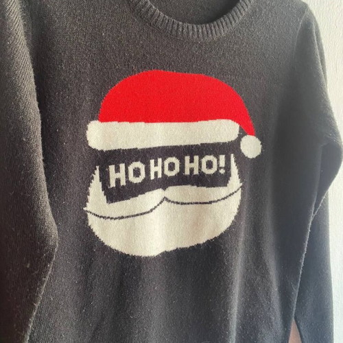 Pepperts Christmas sweater 8-10 years black like new