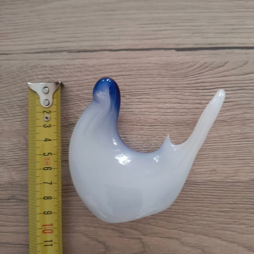Glass decorative dolphins and bird new, pack of 2 pieces