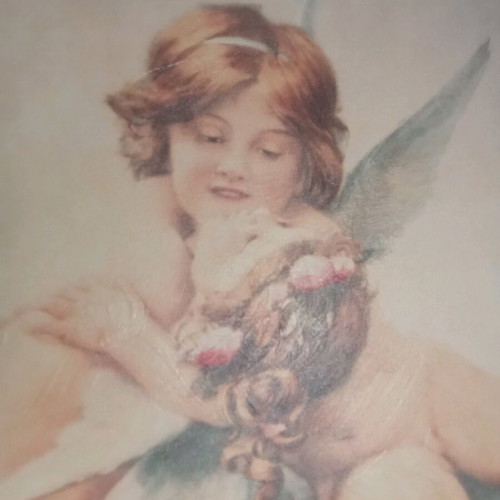 Painting very large with golden frame in excellent condition