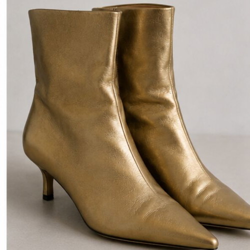 Zara leather ankle boots size 37 used