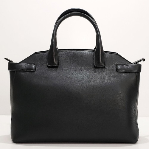 Furla Alice leather handbag used, black, 34cm