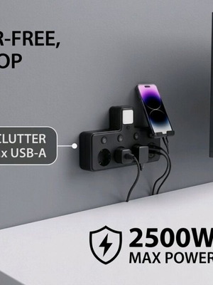 Smart Powerhub power strip new with USB ports and nightlight