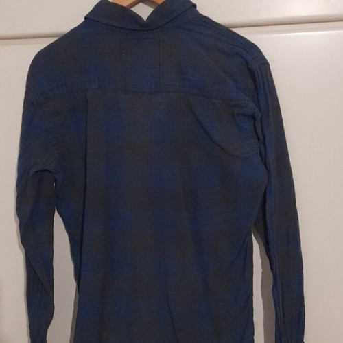 Shirt used, blue checkered, size M