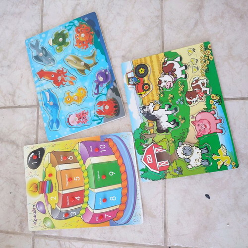 Baby puzzles used, set of 3 from Jumpo