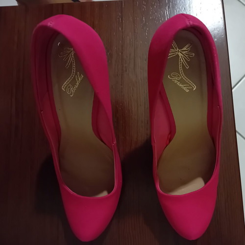 Bershka pink high heels size 39, 12 cm heel
