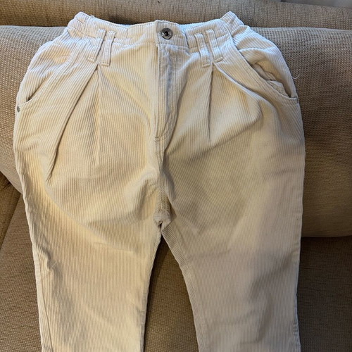 Corduroy women's pants Bershka beige like new size 34