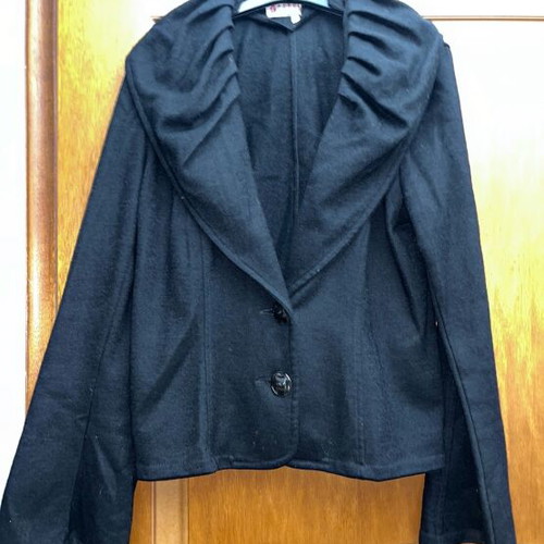 Wool blazer like new, black, size L