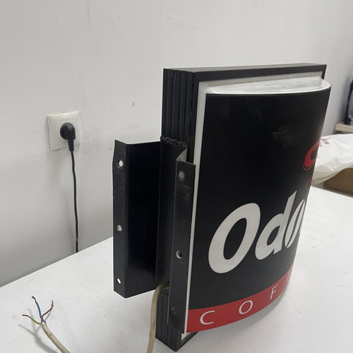 Illuminated wall sign used, 45x45cm