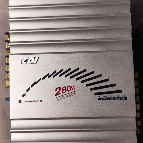 CDI AMP-8416 4-channel car power amplifier 4x70W + sub