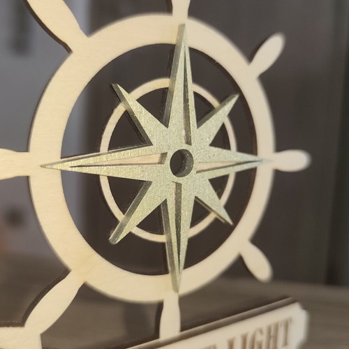Handmade Wooden Decorative Sign Follow the Light new