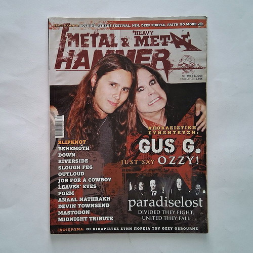Metal Hammer Magazine 297 2009 used, Ozzy Osbourne guitarists tribute