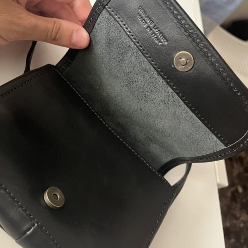 Italian Job Florence leather unisex bag, black