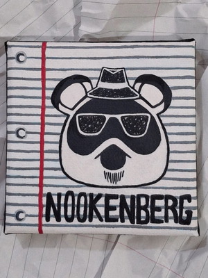 Χειροποίητο καδράκι Tom Nook - Heisenberg καινούργιο με ακρυλικά