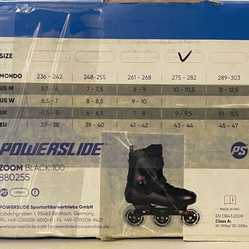 Powerslide Zoom Black 100 like new