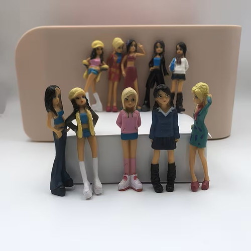 Collectible Mini Anime Style Figure 6.5cm new, girl with trench coat