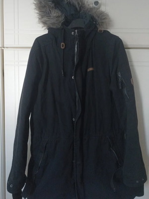 Basehit jacket with hood size small like new, black