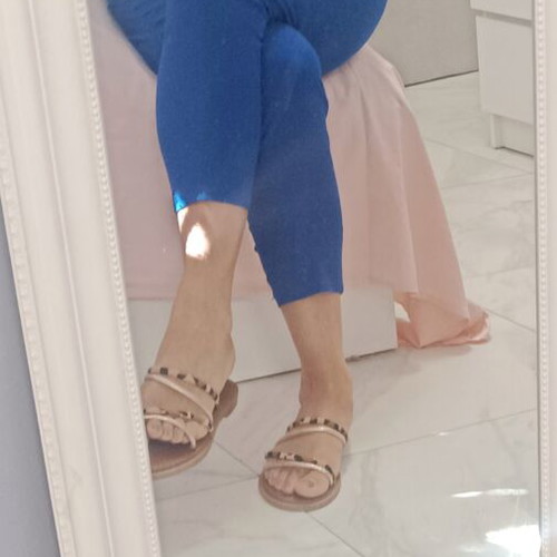 Blue royal pants like new, size S/M