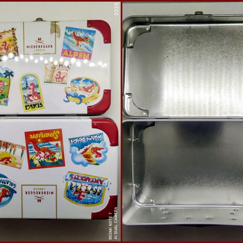 Niederegger Lübeck collectible metal suitcase new