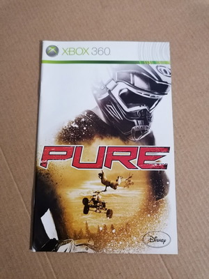 Pure Xbox 360 game manual in English and 5 other languages