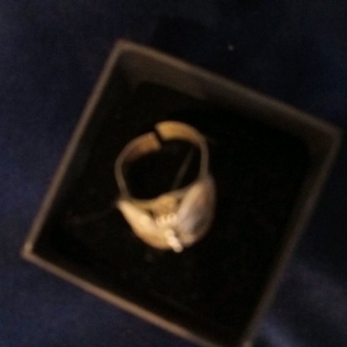 Handmade 925 ring used, openable, 1970s style