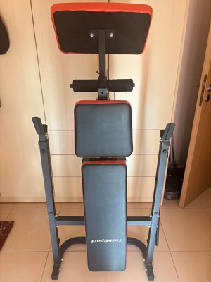 Πλήρες σετ οικιακού γυμναστηρίου με πάγκο TechSport ES-5430B, μπάρες, αλτήρες και βάρη