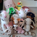 Various plush toys