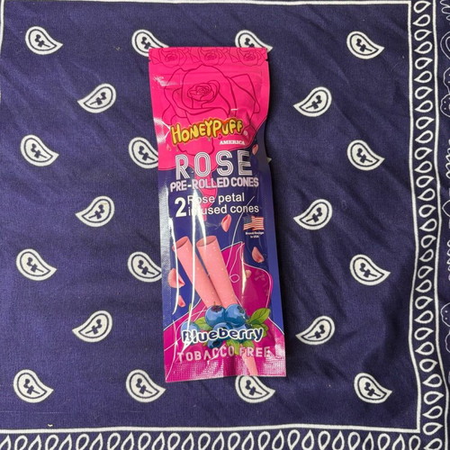 Honeypuff Rose Petal Pre-Rolled Cones Blueberry