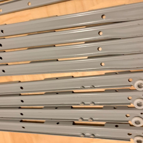 IKEA Metal Drawer Slides Set of 12 with Screws like new