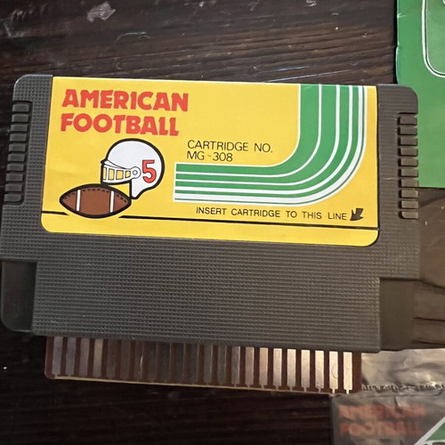 American Football MG-308 game for Emerson Arcadia 2001 used, full set