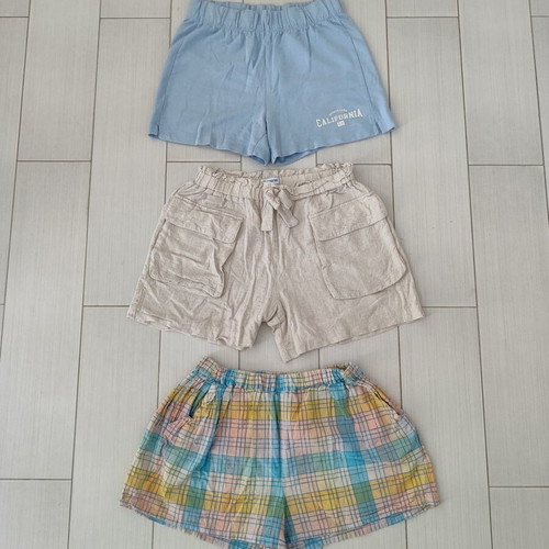 Girls' shorts and t-shirt set size 11/12 like new, multicolor