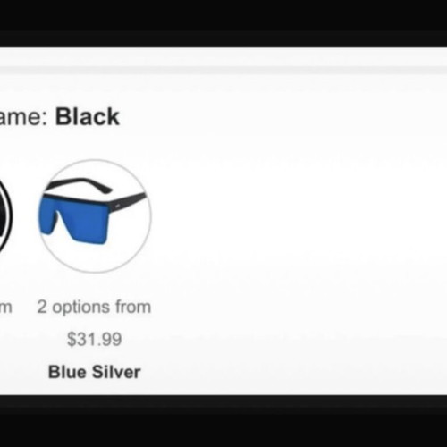 Oversized Square Sunglasses like new, black, unisex, UV 400