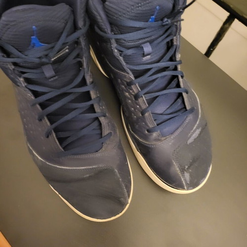 Jordan Flight Origin 3 athletic shoes used, navy blue, size 47.5