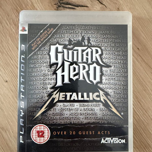 Guitar Hero Metallica PlayStation 3 game CIB