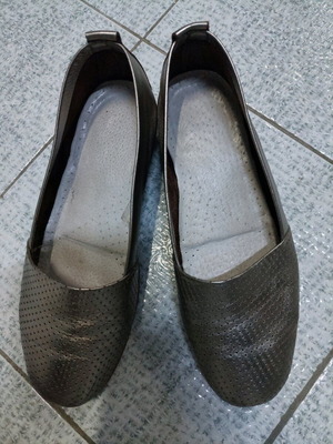 Comfort Flex leather women's shoes used, size 41, gold, summer, anatomical