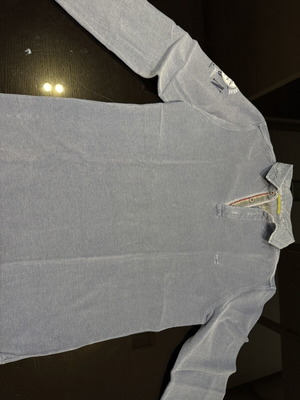Navy & Green Shirt size M like new, blue