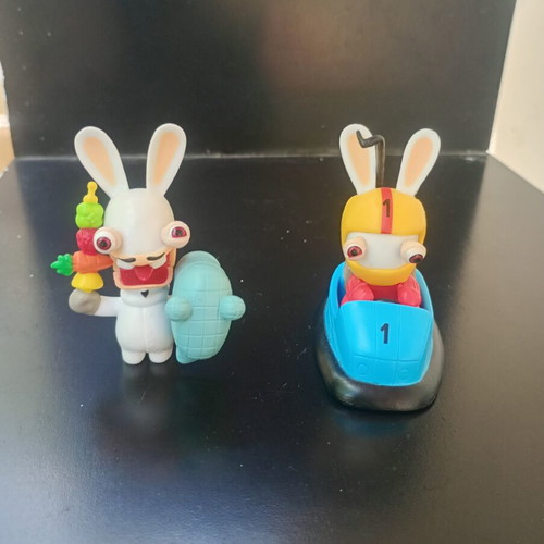 Bunnies Ubisoft figures used, pack of 2 authentic