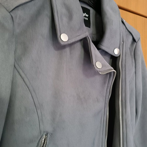 Blue suede jacket size XS like new