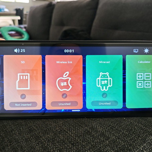 Podofo Portable CarPlay 10.26” New Wireless Apple CarPlay Android Auto