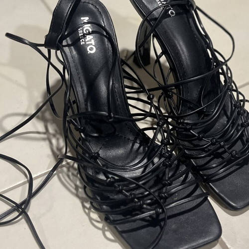 Migato black strappy platform sandals size 39