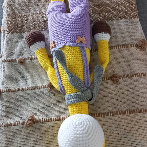 Handmade giraffe doll Carlos new, height 55 cm