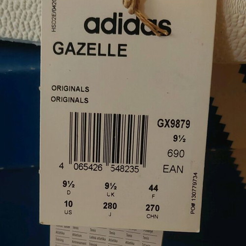 Adidas Originals Gazelle New Size 44 Blue