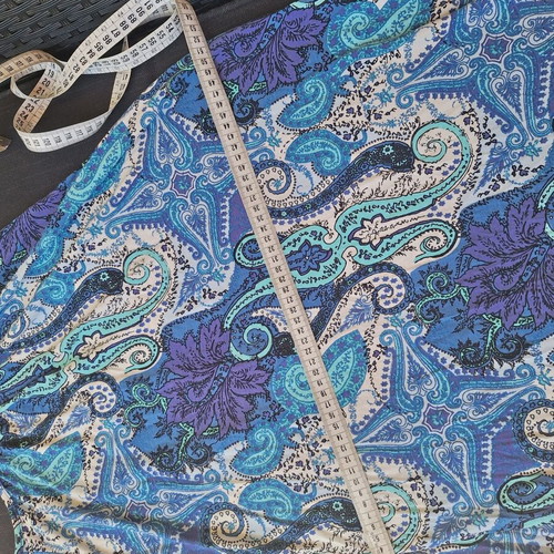 Maxi dress blue with opening, like new, cotton