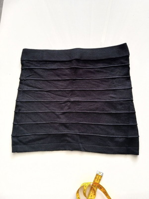 Φούστα μίνι πλεκτή Pink Woman μέγεθος M μαύρη σαν καινούργια